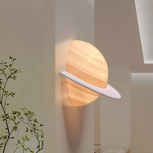 Saturn Wall Lamp - Celestial Glow - Planetary Chic