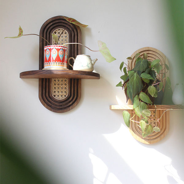 Wabi Sabi Wall Decor Shelf - Wood - Infuse Your Home